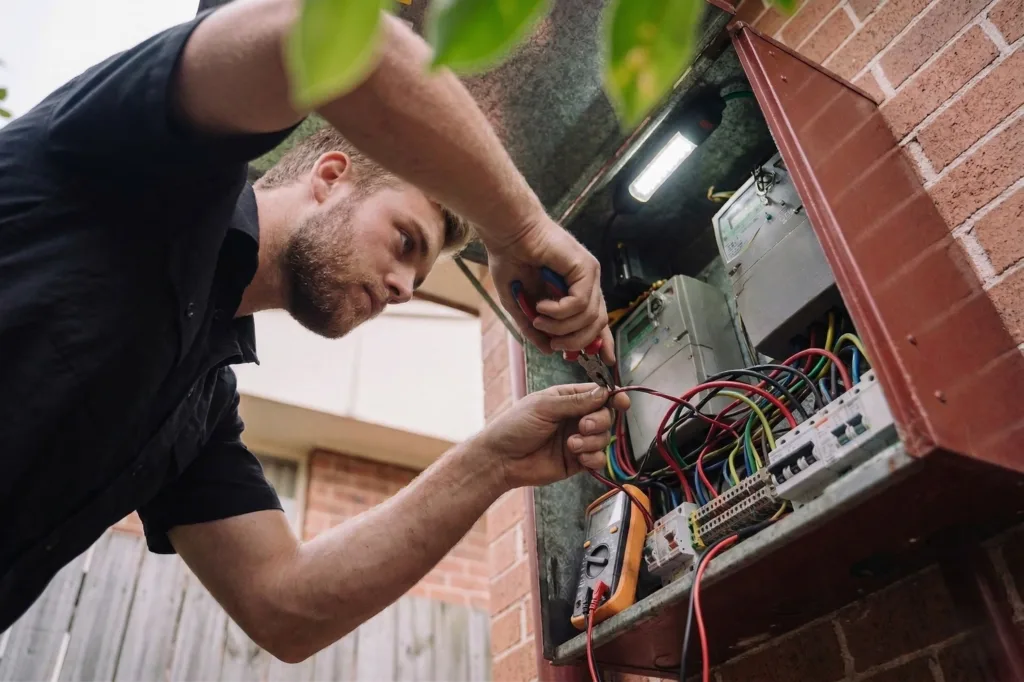 Neutral Bay electrician performing electrical work